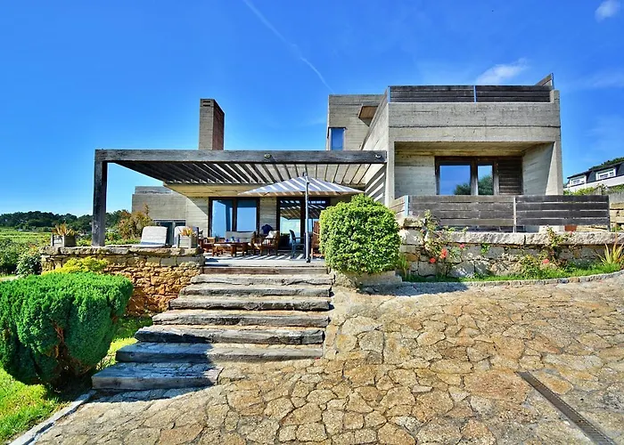 Villa De Diseno En Playa Pragueira - Sanxenxo
